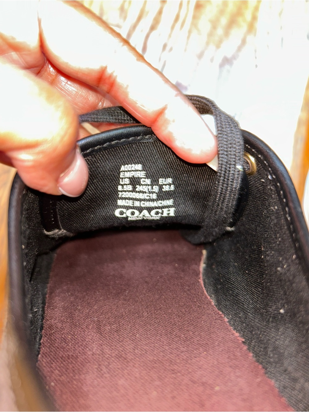 Coach Empire Signature Jacquard Sneakers Black White Size 8.5 - Picture 11 of 11